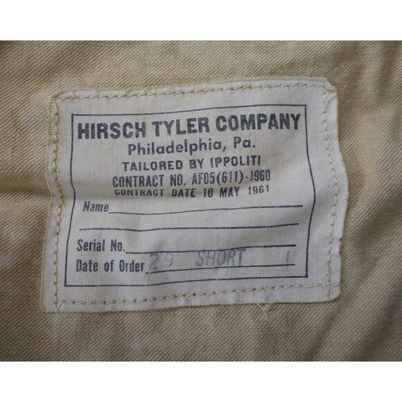 1961 USAF Dress Blue Uniform Trouser Pants Vintage US Air Force 29 Short - Picture 8 of 9